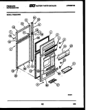 DOOR PARTS Diagram and Parts List for FPES21TNA0  Frigidaire Refrigerator