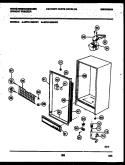 CABINET PARTS Diagram and Parts List for WFU14M3AW1  Frigidaire Freezer
