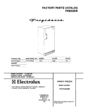 COVER Diagram and Parts List for FFU17G3AW0  Frigidaire Freezer