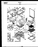 BODY PARTS Diagram and Parts List for FEF351SADB  Frigidaire Range