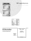 COVER Diagram and Parts List for PLEB27T9DCA  Frigidaire Wall Oven