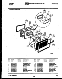 DOOR PARTS Diagram and Parts List for 30-3860-23-03  Tappan Range