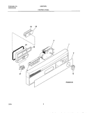 CONTROL PANEL Diagram and Parts List for GDB755RJS1  Gibson Dishwasher