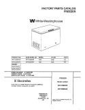 COVER Diagram and Parts List for WFC20M4HW1  Westinghouse Freezer