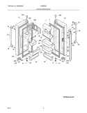 FRESH FOOD DOOR Diagram and Parts List for EI28BS56IB9  Electrolux Refrigerator