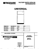 COVER Diagram and Parts List for MRT12CRCW1  Frigidaire Refrigerator