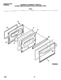 DOOR Diagram and Parts List for TGF336CHSA  Tappan Range