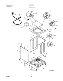 WSHR CAB, TOP Diagram and Parts List for FWS645GFT2  Frigidaire Washer