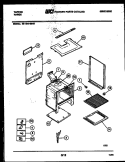 BODY PARTS Diagram and Parts List for 32-1019-00-07  Tappan Range