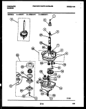 TRANSMISSION PARTS Diagram and Parts List for WISCLW1  Frigidaire Washer