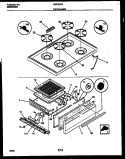 COOKTOP AND DRAWER PARTS Diagram and Parts List for GPF300PAWA  Gibson Cooktop