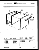 DOOR PARTS Diagram and Parts List for GF201ND3  Frigidaire Range
