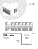 COVER Diagram and Parts List for CAHE18ER13  Crosley Air Conditioner