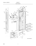 DOOR - FREEZER Diagram and Parts List for E42BS75ETT  Electrolux Refrigerator
