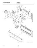 BACKGUARD Diagram and Parts List for CRE3890LWB  Crosley Range