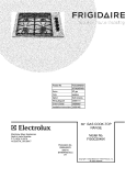 COVER Diagram and Parts List for FGGC3045KSA  Frigidaire Cooktop