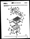 SHELVES AND SUPPORTS Diagram and Parts List for FPZ17TFL2  Frigidaire Refrigerator