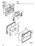 DOOR Diagram and Parts List for FEB398CETB  Frigidaire Wall Oven