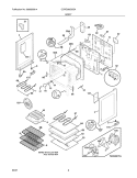 BODY Diagram and Parts List for CCRE380GSSA  Crosley Range