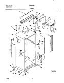CABINET Diagram and Parts List for FRT21NSGD2  Frigidaire Refrigerator