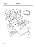 DISPENSER Diagram and Parts List for FRS26SM4AW0  Frigidaire Refrigerator