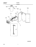 CONTROLS Diagram and Parts List for FAS153K1A1  Frigidaire Air Conditioner