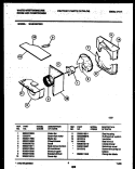 AIR HANDLING PARTS Diagram and Parts List for WAS18EP2K2  Frigidaire Air Conditioner