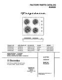 COVER Diagram and Parts List for FEC26C2ACC  Frigidaire Cooktop