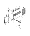 WINDOW MOUNTING PARTS Diagram and Parts List for AH157J2A2  Frigidaire Air Conditioner