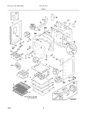 BODY Diagram and Parts List for FEFLZ87GCA  Frigidaire Range