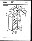 CABINET PARTS Diagram and Parts List for GTN140WG4-00  Tappan Refrigerator
