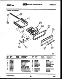 BROILER DRAWER PARTS Diagram and Parts List for 32-1009-00-06  Tappan Range