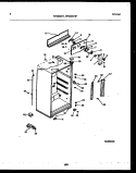 CABINET PARTS Diagram and Parts List for FPGS18TIPLL0  Frigidaire Refrigerator
