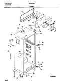 CABINET Diagram and Parts List for MRT18CSHD0  Frigidaire Refrigerator