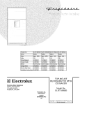 COVER Diagram and Parts List for GLRT188WDL3  Frigidaire Refrigerator