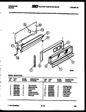 CONTROL PANEL Diagram and Parts List for GG32BPCW2  Frigidaire Range