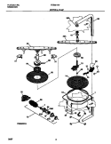 MOTOR & PUMP Diagram and Parts List for FDB221RFR2  Frigidaire Dishwasher