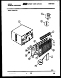 CABINET PARTS Diagram and Parts List for GAS258P2K1  Gibson Air Conditioner
