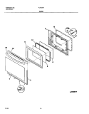 DOOR Diagram and Parts List for FLF337AUC  Frigidaire Range