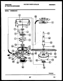 MOTOR PUMP PARTS Diagram and Parts List for DW6300AWW1  Frigidaire Dishwasher