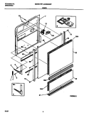 DOOR Diagram and Parts List for MDB632XFS2  Frigidaire Dishwasher