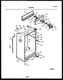 CABINET PARTS Diagram and Parts List for TPK210KN0W  Kelvinator Refrigerator