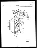 CABINET PARTS Diagram and Parts List for TSX130HN1D  Kelvinator Refrigerator