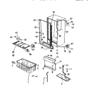 CABINET Diagram and Parts List for FU169JRD1  Frigidaire Freezer