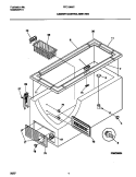 CABINET / CONTROL / SHELVES Diagram and Parts List for FFC13M6CW2  Frigidaire Freezer