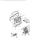 OVEN CAVITY Diagram and Parts List for REP309CW0  Kelvinator Range
