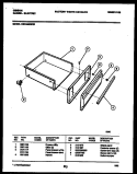 DRAWER PARTS Diagram and Parts List for CEC4M6WXD  Gibson Range
