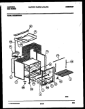 BODY PARTS Diagram and Parts List for CG200SP2W1  Frigidaire Range