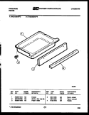 DRAWER PARTS Diagram and Parts List for RGC32BAH3  Frigidaire Range