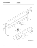 BACKGUARD Diagram and Parts List for TGF602PGW3  Tappan Range
